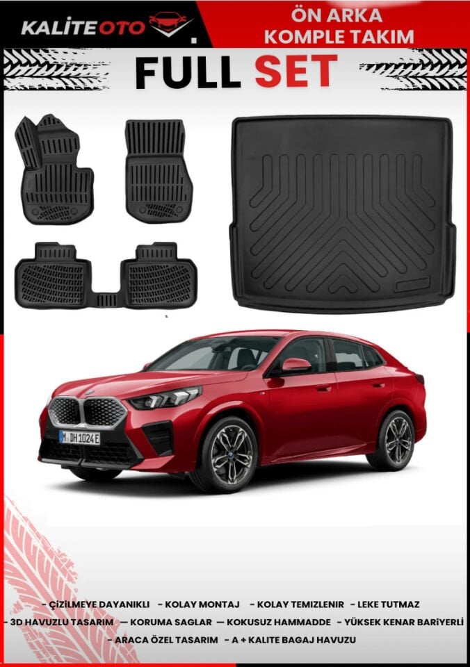 BMW İX2 Paspas Ve Bagaj Havuzu Seti