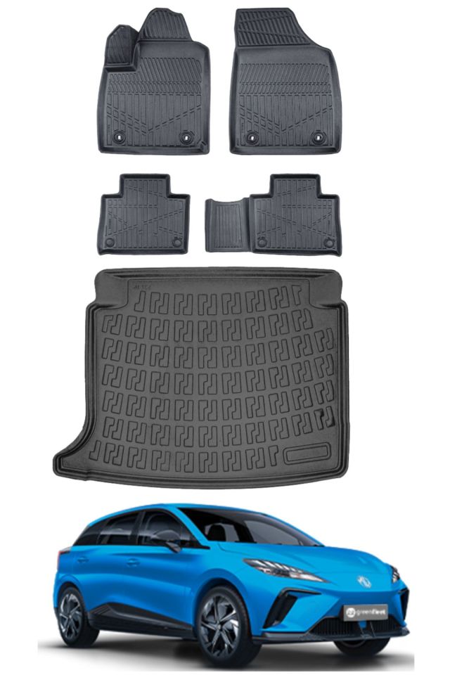MG4 2025 Model Comfort Paket Bagaj Havuzu Araca Özel Siyah Paspas Takımı