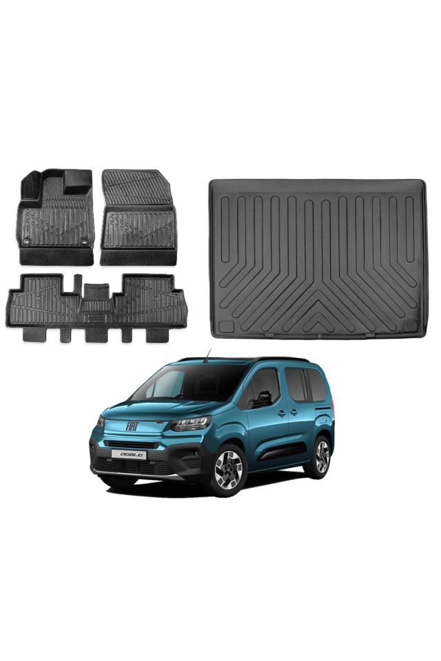 Fiat Doblo 2024 Model Bagaj Havuzu Paspas Takımı Maxi Eva Serisi