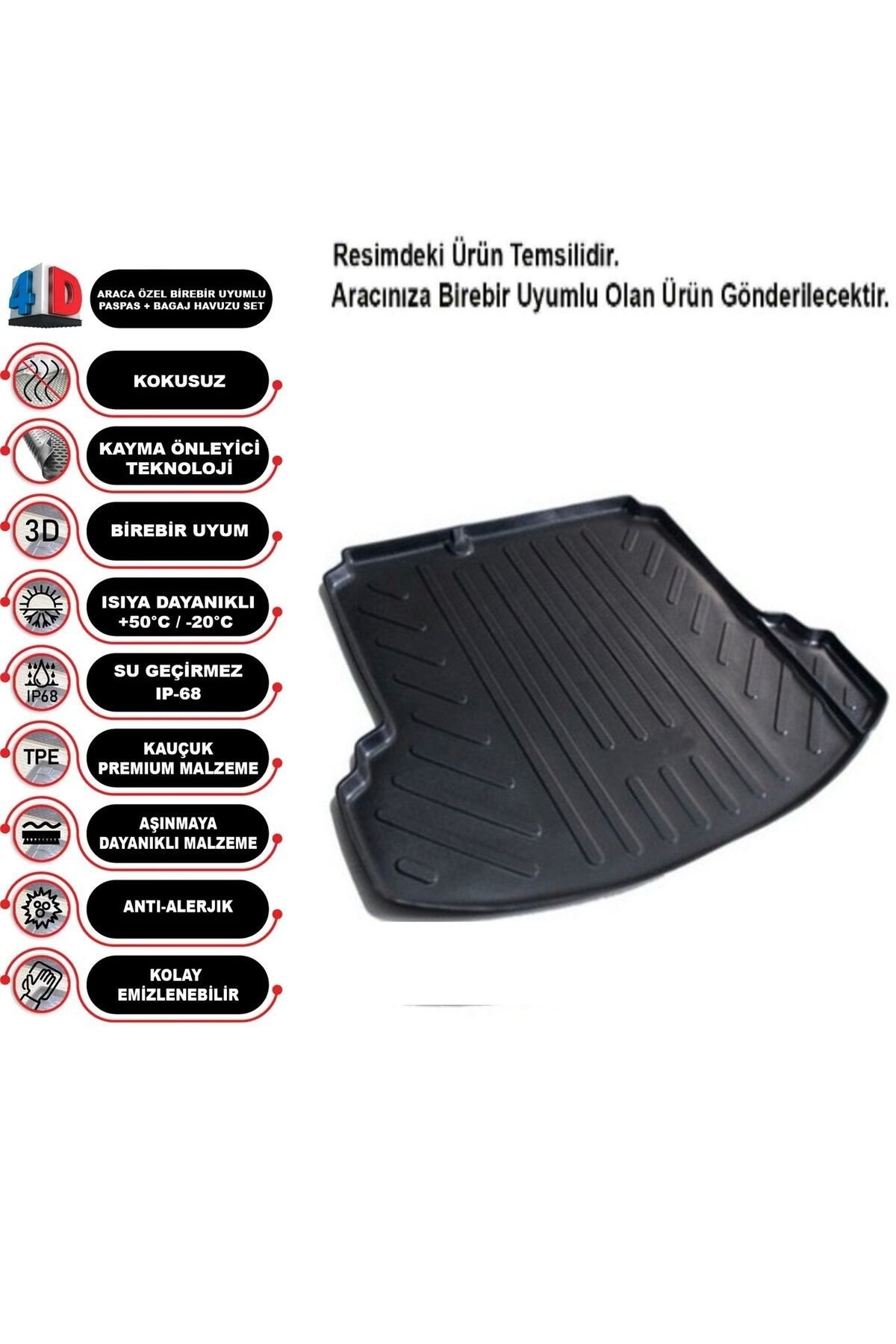 Seat Altea XL 3D Bagaj Havuzu