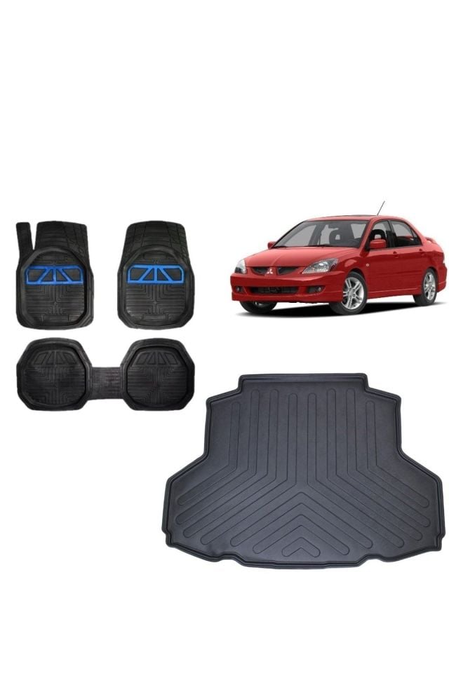 Mitsubishi Lancer 2005 Model 3D Bagaj Havuzu+3D Havuzlu Araca Özel Paspas Takımı