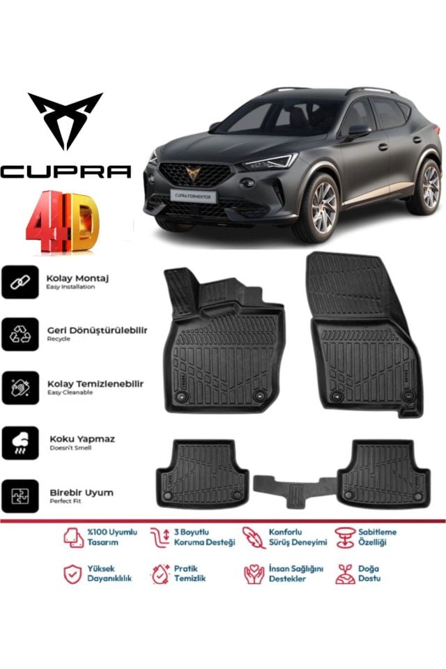Cupra Formentor 2025 Model 4D Havuzlu Paspas