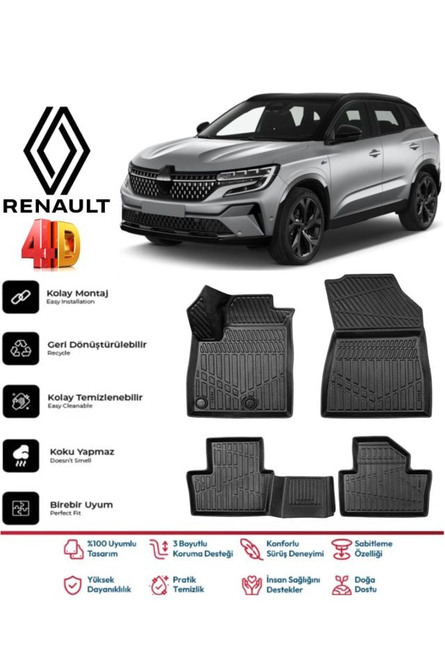 Renault Austral Mild Hybrid 2022 Model 4D Havuzlu Paspas