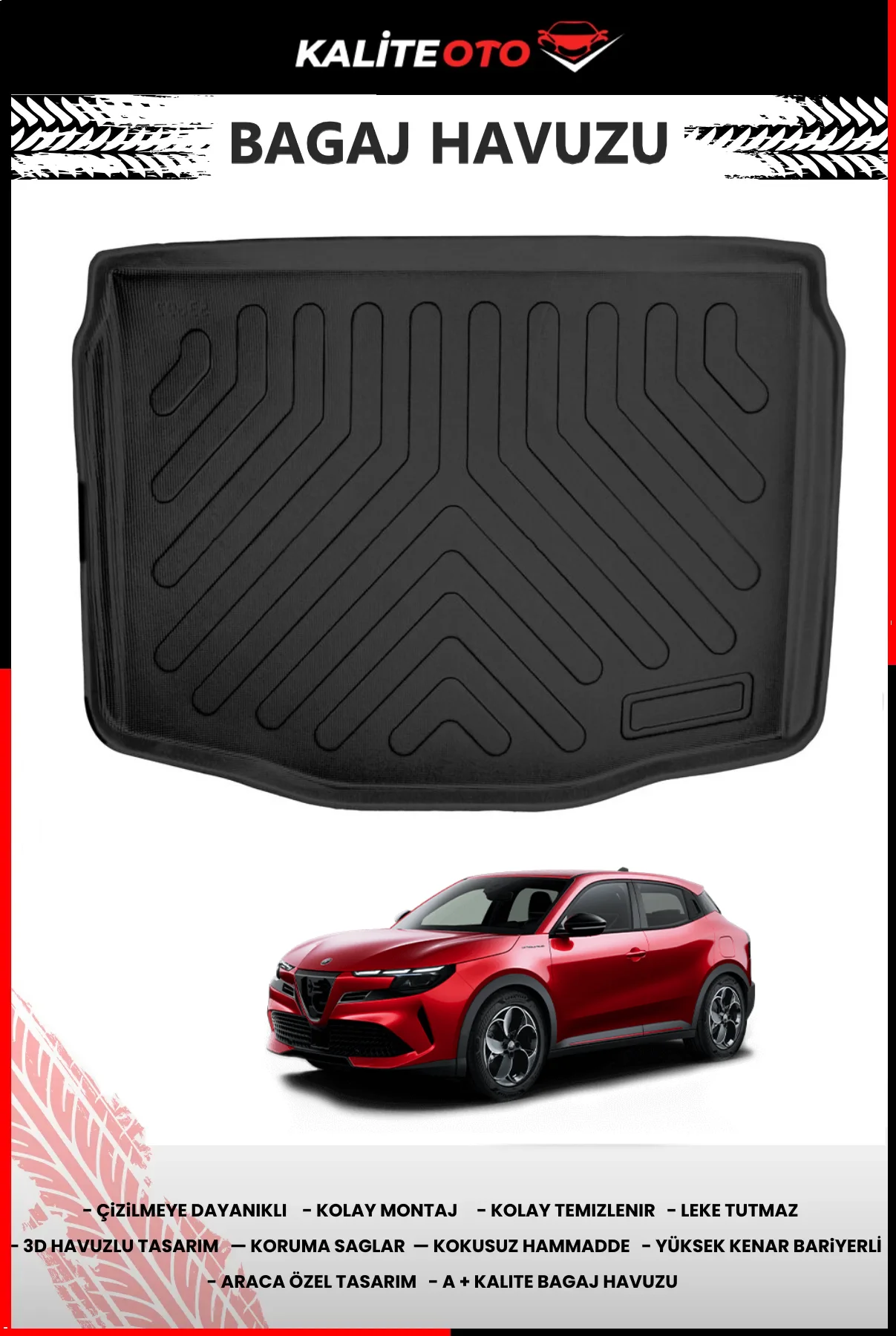 Alfa Romeo Junior Elettrica 2024 Sonrası Bagaj Havuzu