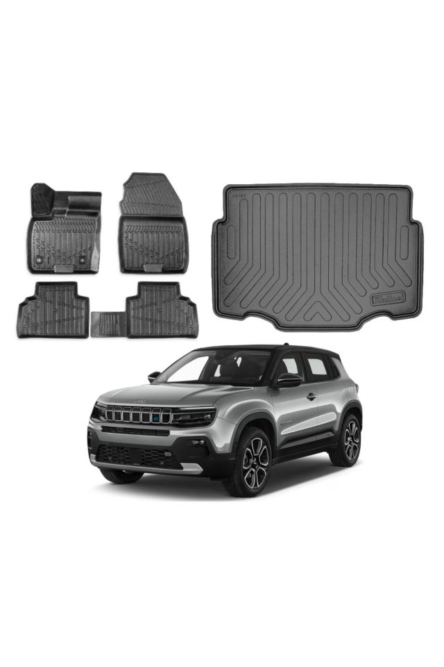 Jeep Avanger Elektrikli 2024 Model Alt Bagaj Havuzu Paspas Takımı Pro Eva Serisi