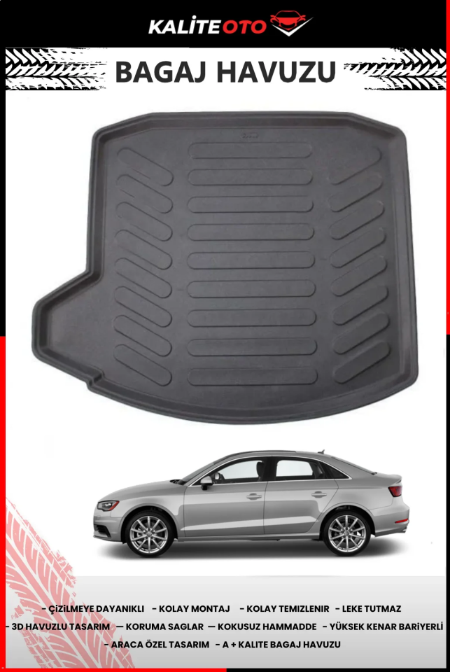Audi A3 Sedan 2013-2020 4D Bagaj Havuzu