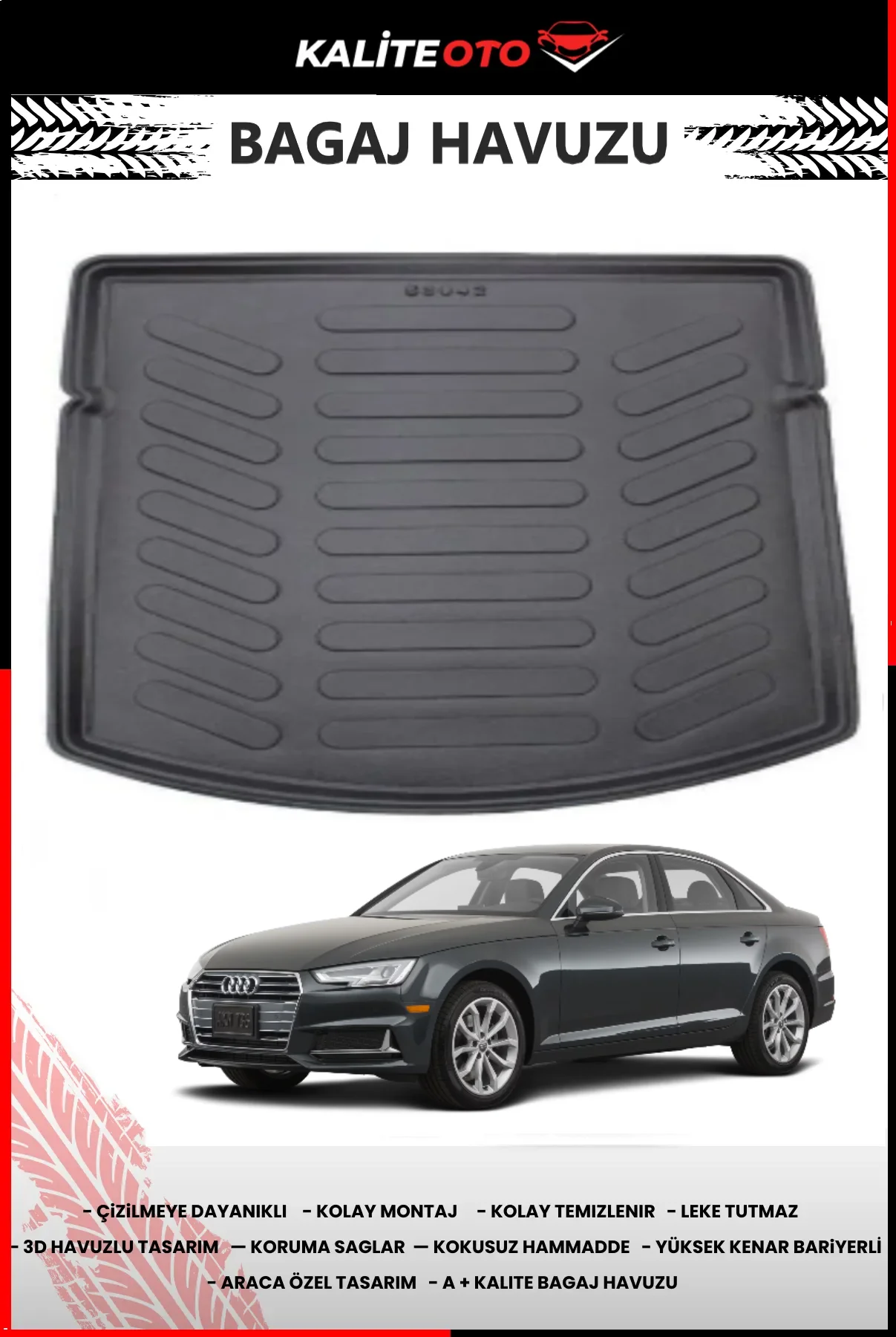 Audi A4 2015 Sonrası Sedan Bagaj Havuzu