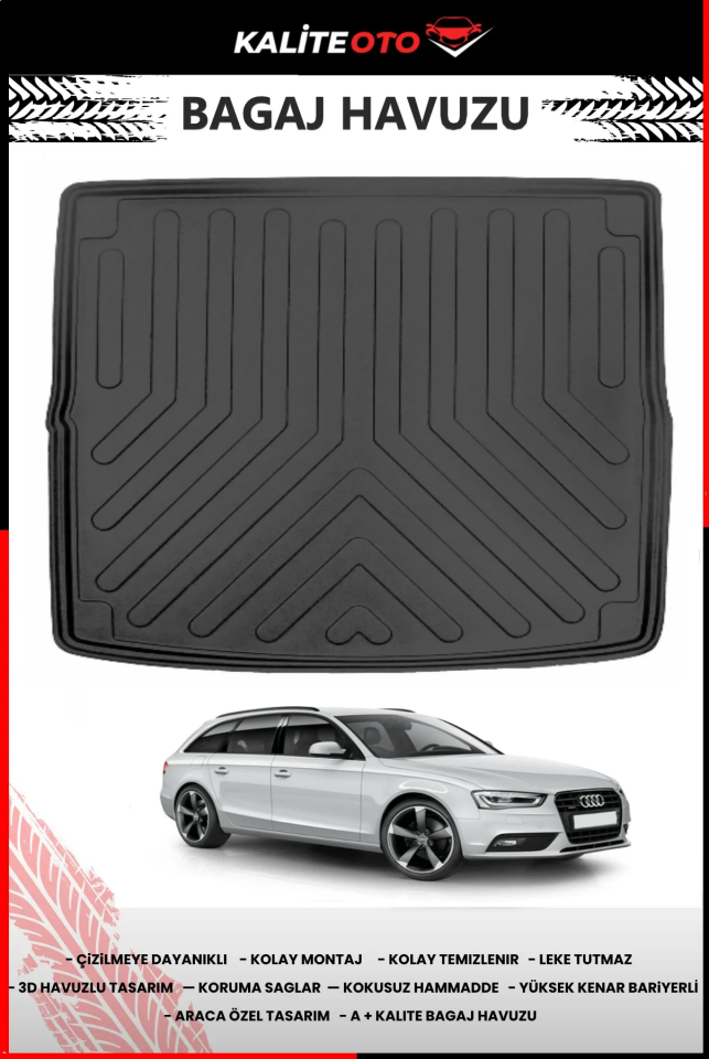 Audi A4 2008-2015 Arası Station Vagon Bagaj Havuzu