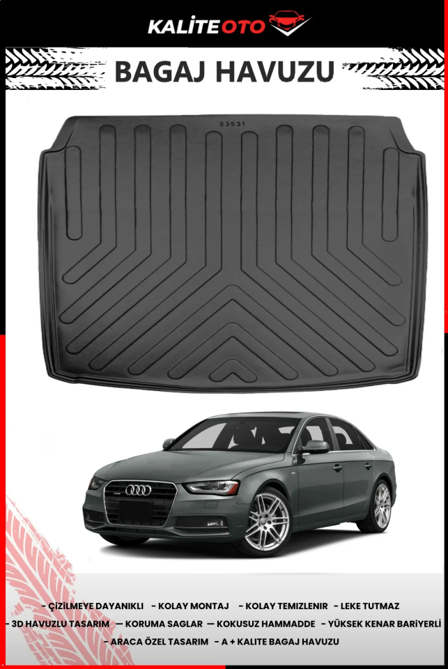 Audi A4 2008-2015 Arası Sedan Bagaj Havuzu