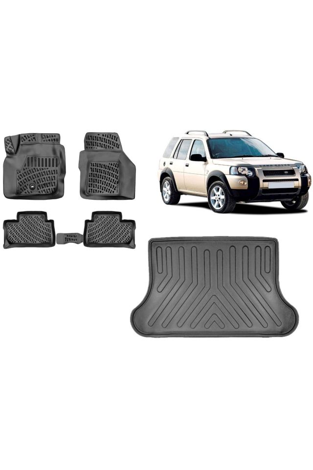 Land Rover Freelander 1998 Model 3D Bagaj Havuzu+3D Havuzlu Araca Özel Paspas Takımı