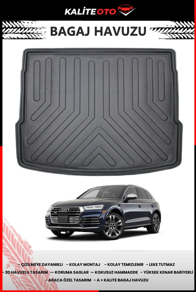 Audi Q5 2017 Sonrası Bagaj Havuzu