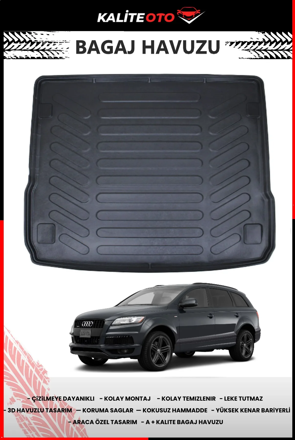 Audi Q7 2006-2015 Bagaj Havuzu