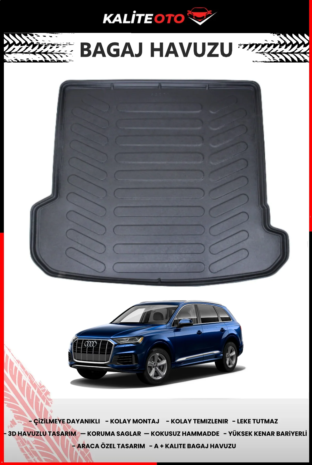 Audi Q8 E-Tron 2024 Sonrası Bagaj Havuzu