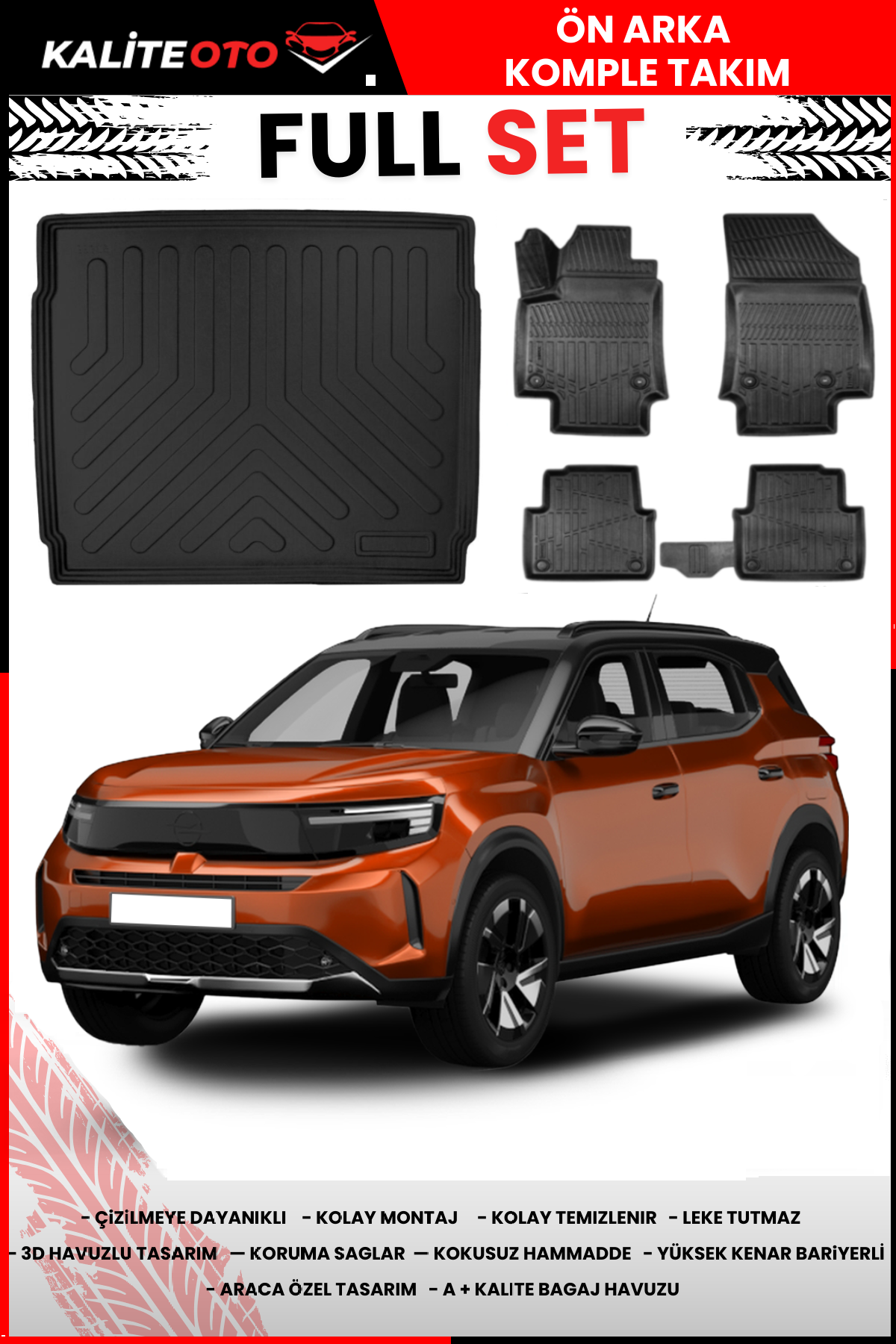 Opel Frontera Elektrikli Paspas Ve Bagaj Havuzu Seti