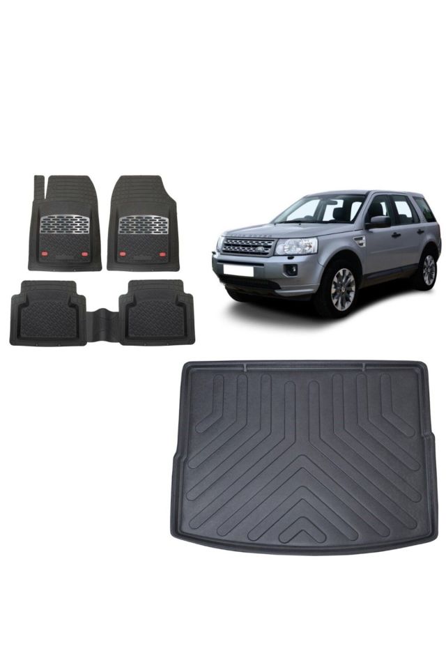 Land Rover Freelander 2 2013 Model Bagaj Havuzu+3D Havuzlu Safirr Gri Kromlu Paspas