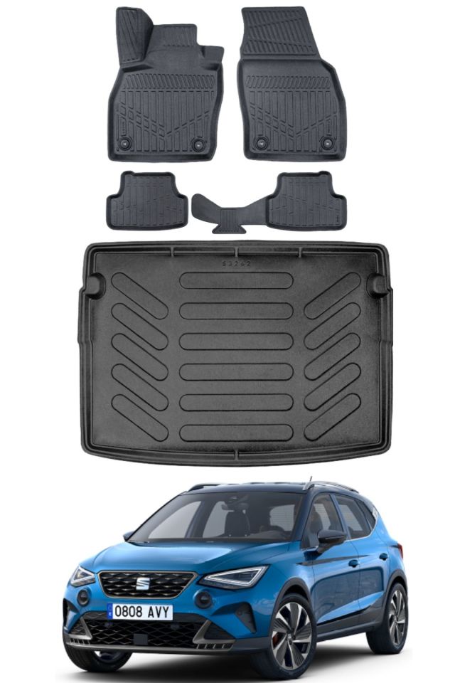 Seat Arona 2020 Model Üst Bagaj Havuzu Araca Özel Siyah Paspas Takımı