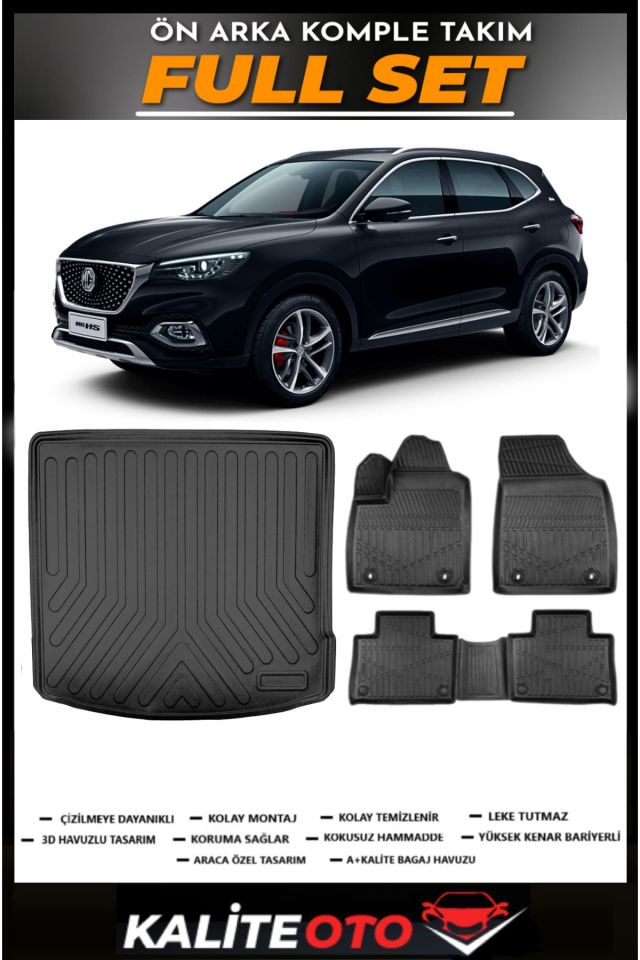 MG EHS Elektrikli Bagaj Havuzu+4.5D Havuzlu Paspas Seti 2025 Model