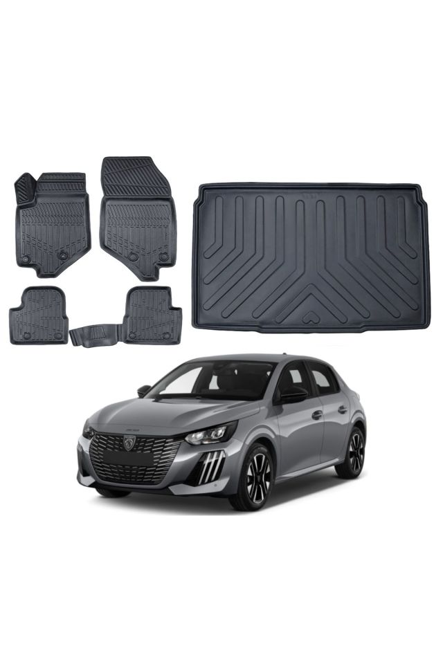 Peugeot 208 Elektirikli 2019 Model Bagaj Havuzu Paspas Takımı Pro Eva Serisi