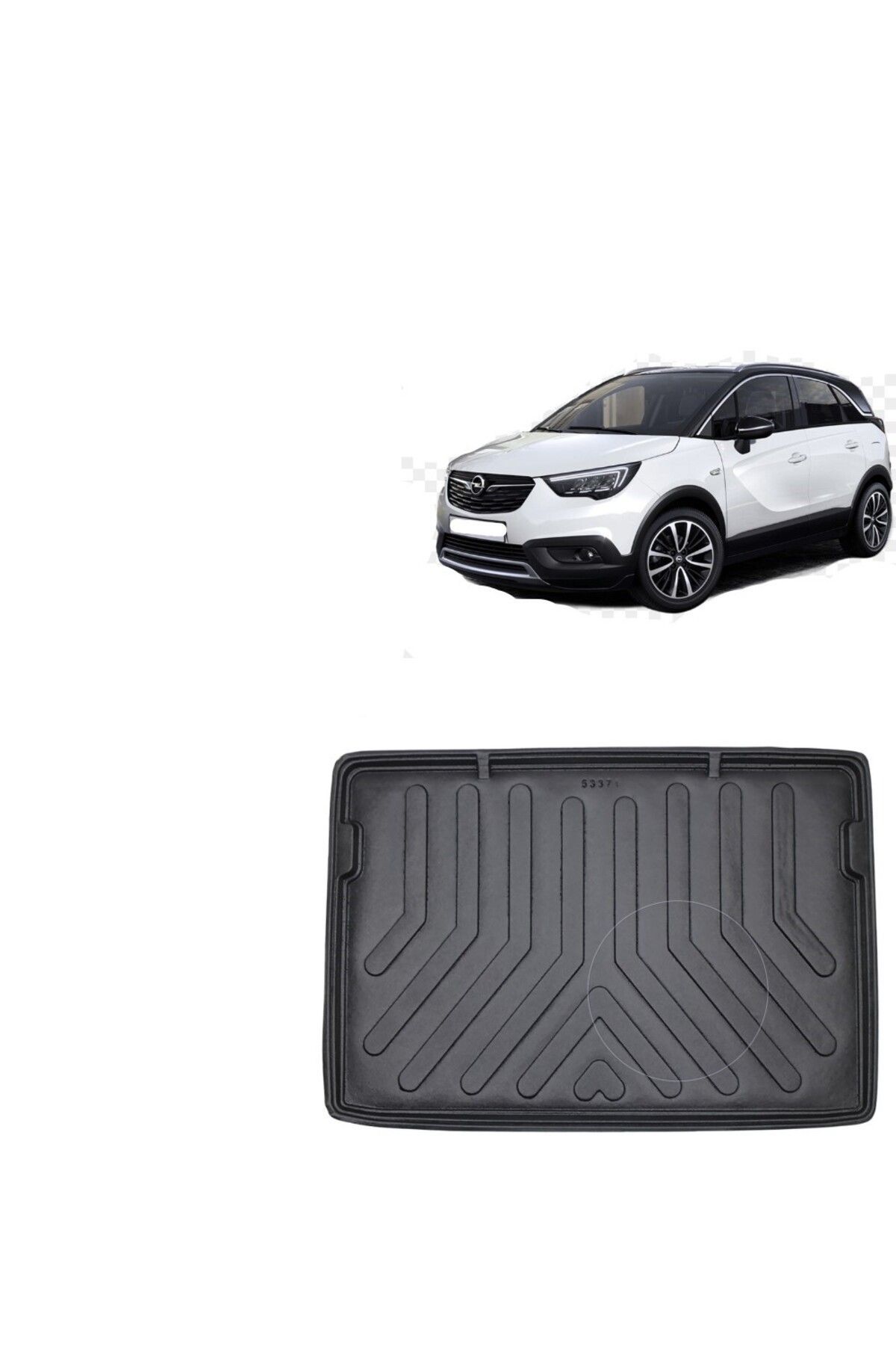Opel Crossland 2023 Model Üst Kademe 3D Bagaj Havuzuu
