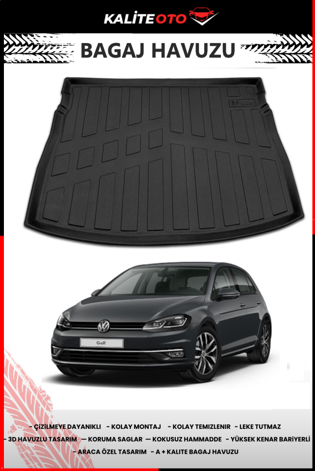 Volkswagen Golf 7-7,5 2013-2021 4D Bagaj Havuzu