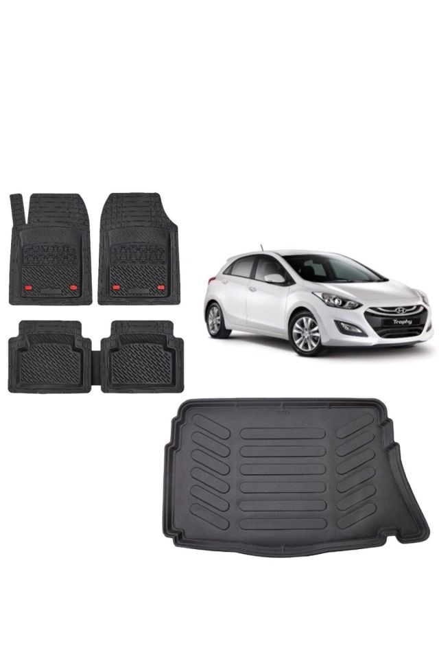 Hyundai I30 2016 Model 3d Bagaj Havuzu+3d Havuzlu Paspas Takımı Safir Siyah