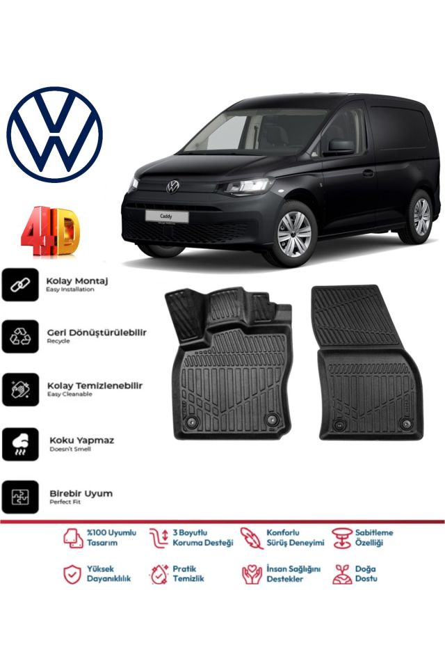 Volkswagen Caddy Panelvan 2023 Model 4D Havuzlu Paspas