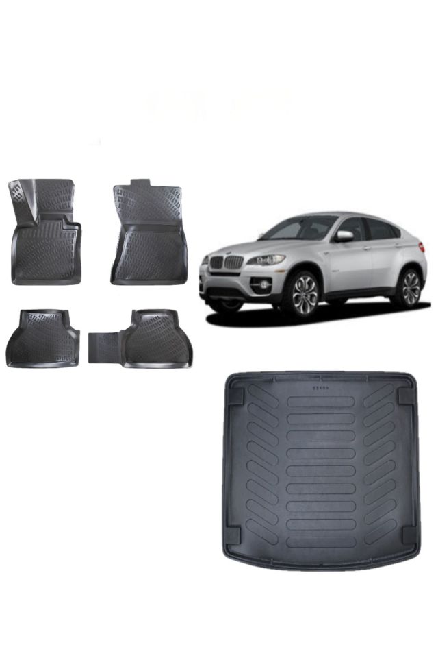 Bmw X6 2010 Model 3D Bagaj Havuzu+3D Havuzlu Araca Özel Paspas Takımı