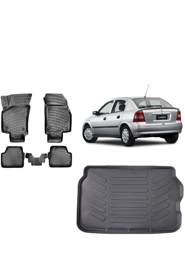 Opel Astra G Hatchback 1999 Model 3D Bagaj Havuzu+3D Havuzlu Araca Özel Paspas Takımı