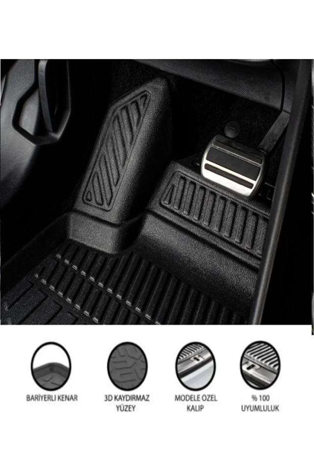 Jeep Avenger Elektrikli 2024 Model 3D Üst Bagaj+3D Araca Özel Paspas Takımı Luxury Serisi