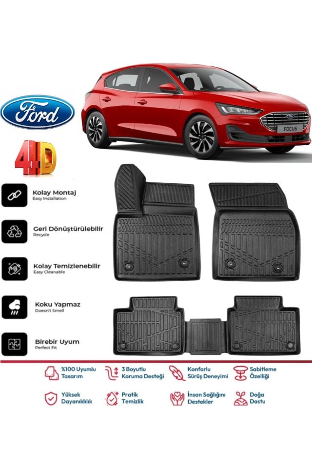 Ford Focus 5 Hatchback 2021 Model 4D Havuzlu Paspas