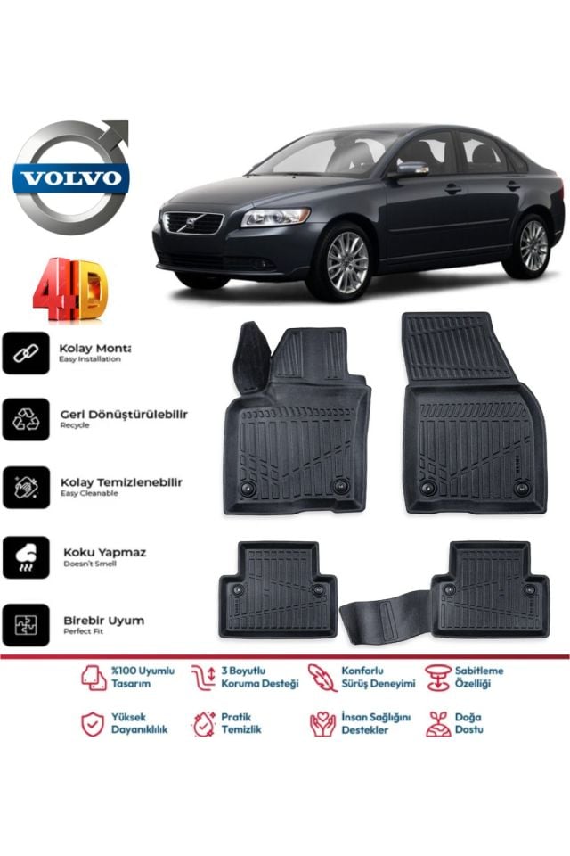 Volvo S40 2008 Model 4D Havuzlu Paspas