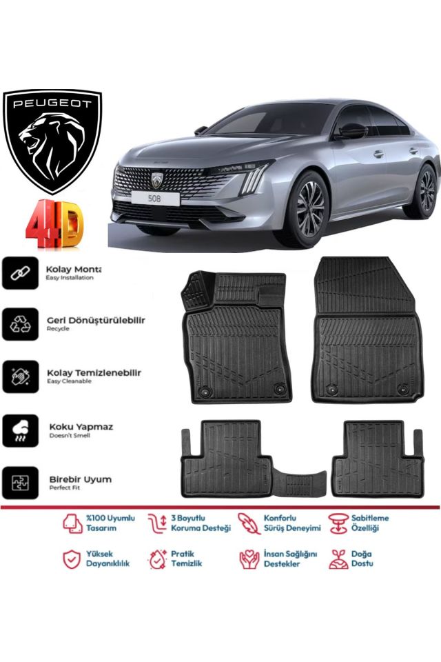 Peugeot 508 2019 Model 4D Havuzlu Paspas