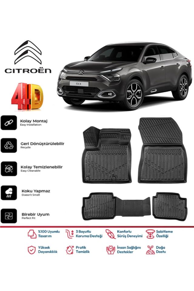 Citroen C4X Elektrikli 2023 Model 4D Havuzlu Paspas