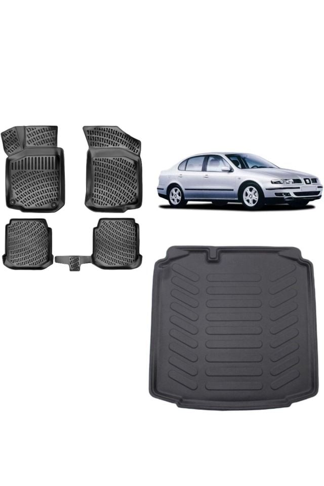 Seat Toledo 1998-2004 3D Bagaj Havuzu+3D Havuzlu Araca Özel Paspas Takımı