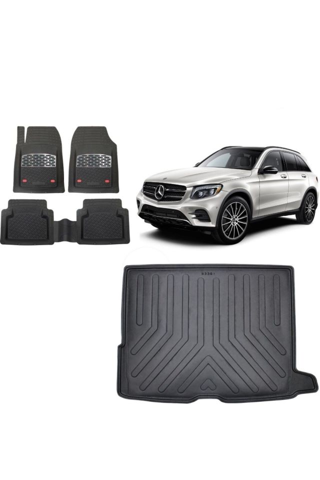 Mercedes GLC SUV 2022 Model 3D Bagaj Havuzu+3D Havuzlu SSafir Karbon Kromlu Paspas