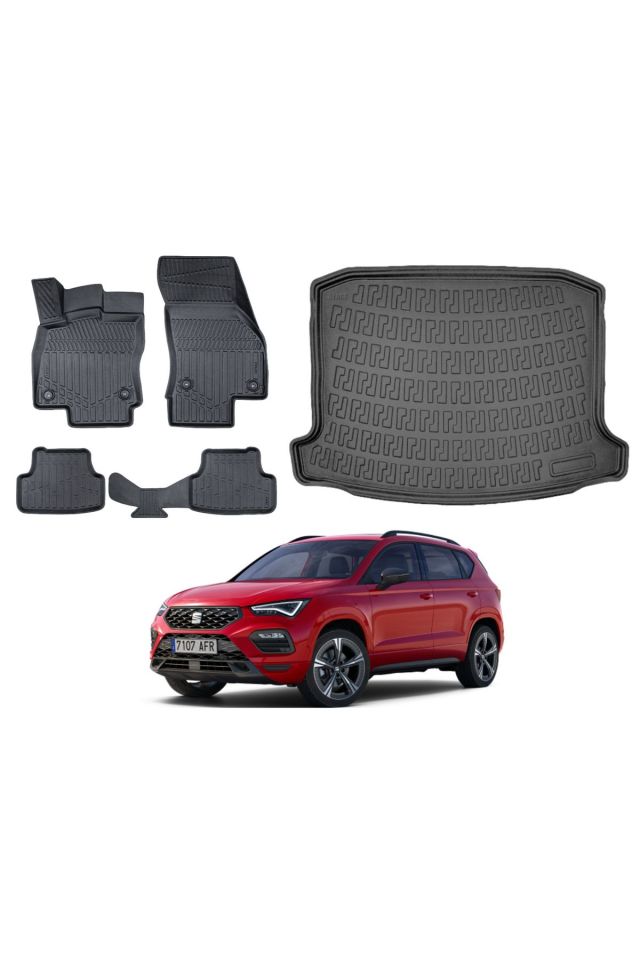Seat Ateca 4x2 2022 Model Bagaj Havuzu Paspas Takımı Maxi Eva Serisi