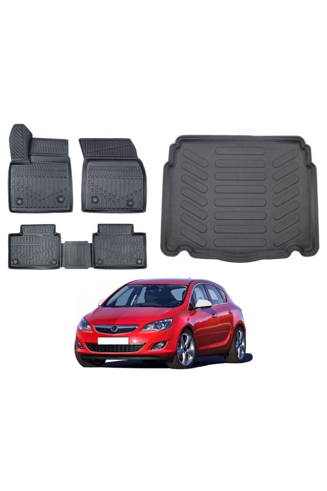 Opel Astra J HB 2012 Model Bagaj Havuzu Paspas Takımı Pro Eva Serisi