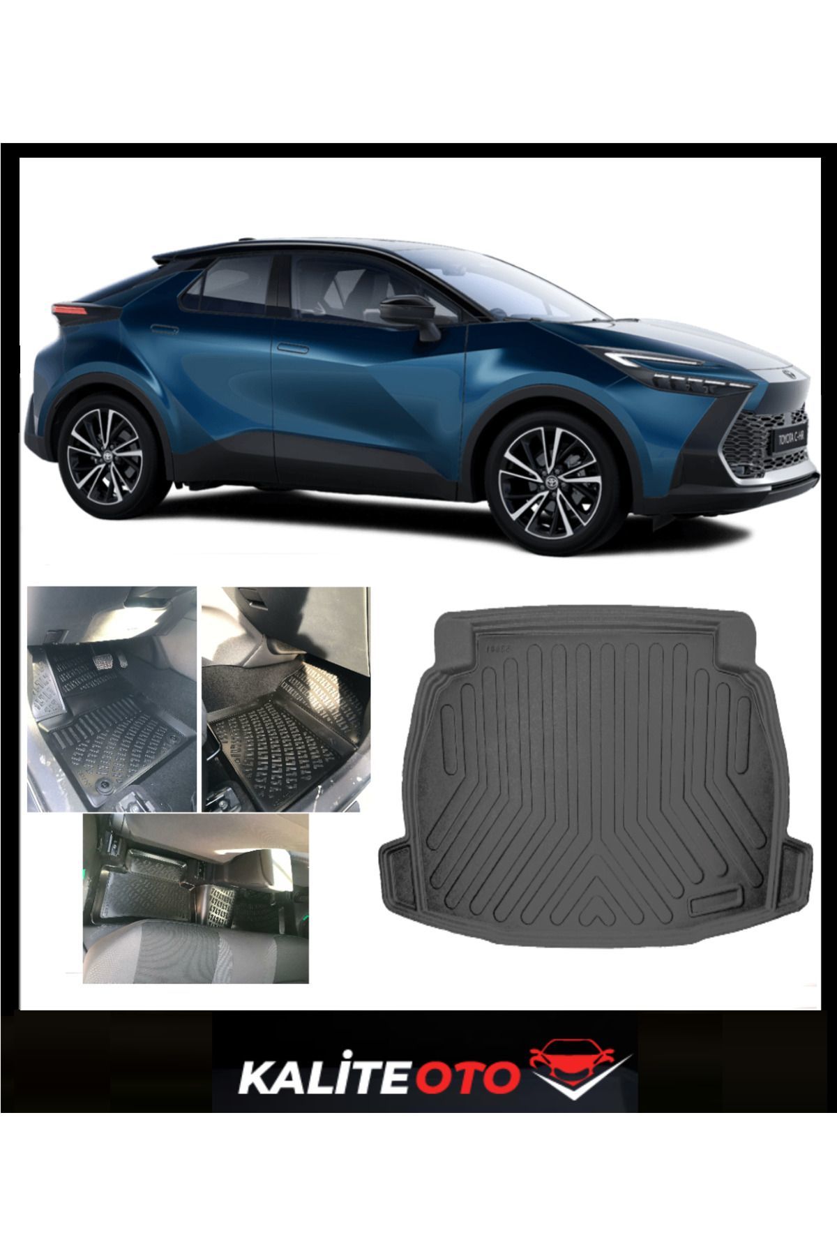 Toyota C-HR 2023 Sonrası Bagaj Havuzu+Paspas Seti