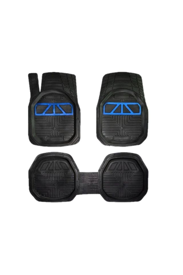 Honda City 2002-2008 Uyumlu Kokusuz 3d Bagaj Havuzu+3d Extra Mavi Havuzlu Paspas