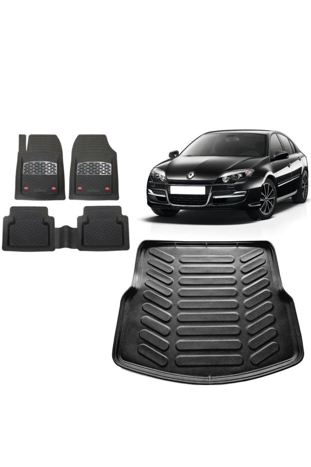 Bagaj Havuzu+3D Havuzlu Maximum Kırmızı Kromlu Paspas