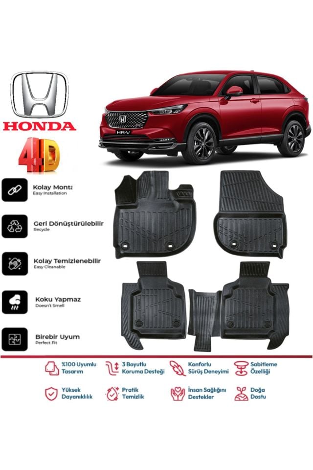 Honda H-rv 2025 Model 4D Havuzlu Paspas