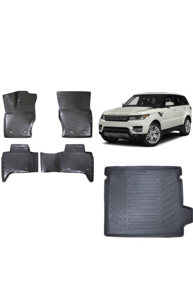 Land Rover Range Rover Sport 2014 Model 3D Bagaj Havuzu+3D Havuzlu Araca Özel Paspas Takımı