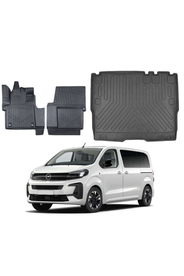 Opel Zafira Life 2021 Sonrası Bagaj Havuzu+3D Araca Özel Paspas Takımı