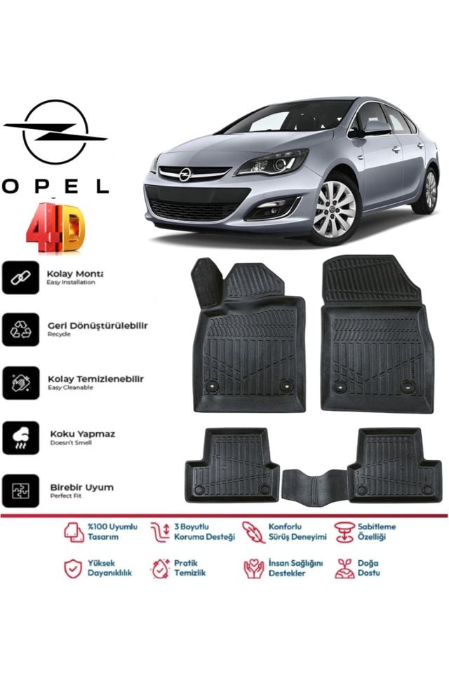 Opel Astra J 2016 Model 4D Havuzlu Paspas