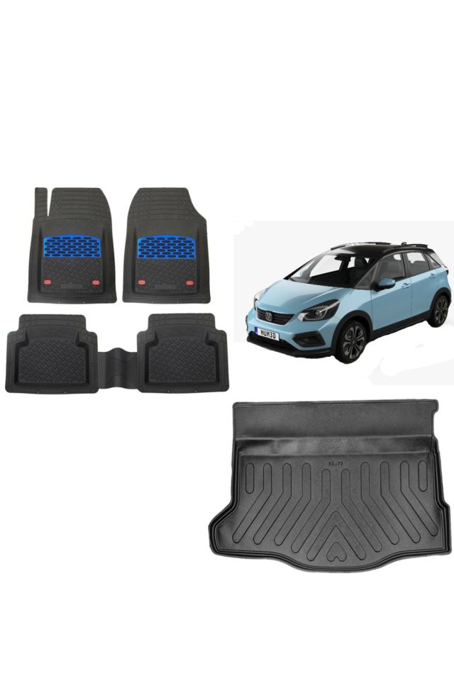 Honda Jazz Executive 2023 Model 3D Bagaj Havuzu+3D Havuzlu Safir Mavi Kromluu Paspas