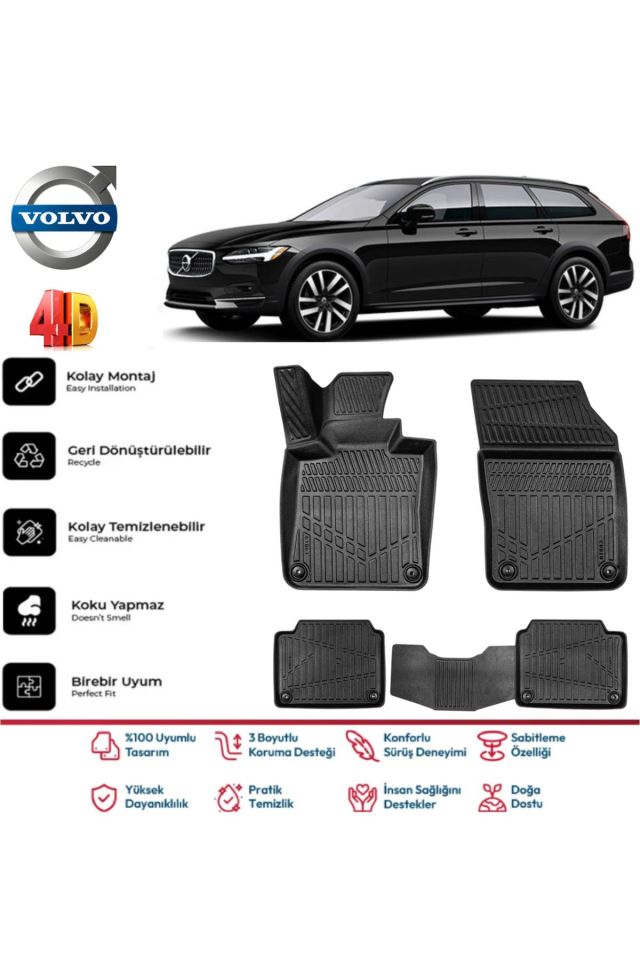 Volvo V90 2021 Model 4D Havuzlu Paspas