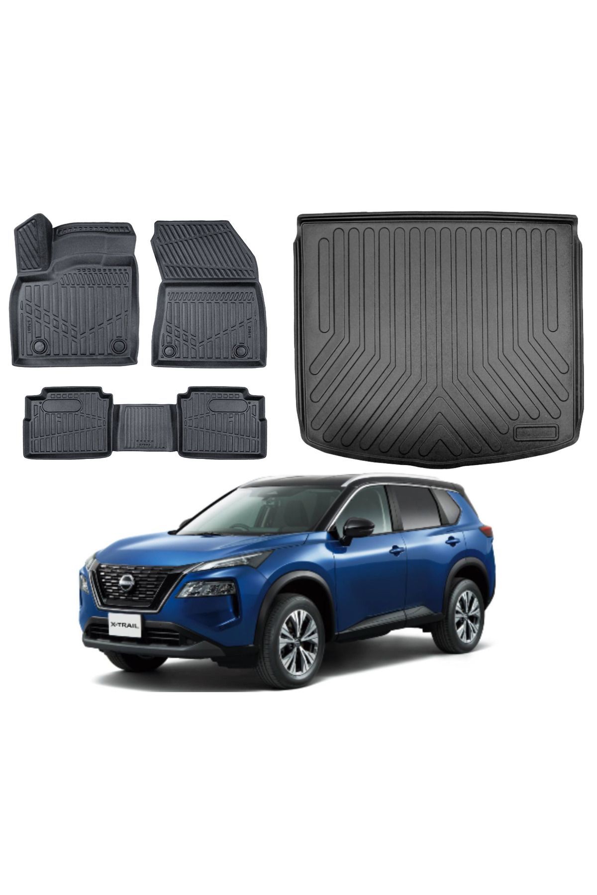 Nissan X-Trail E-Power 2024 Model Bagaj Havuzu Paspas Takımı Maxi Eva Serisi
