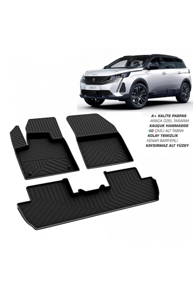 Peugeot 5008 4d Havuzlu Paspas 2016 - 2024 Arası