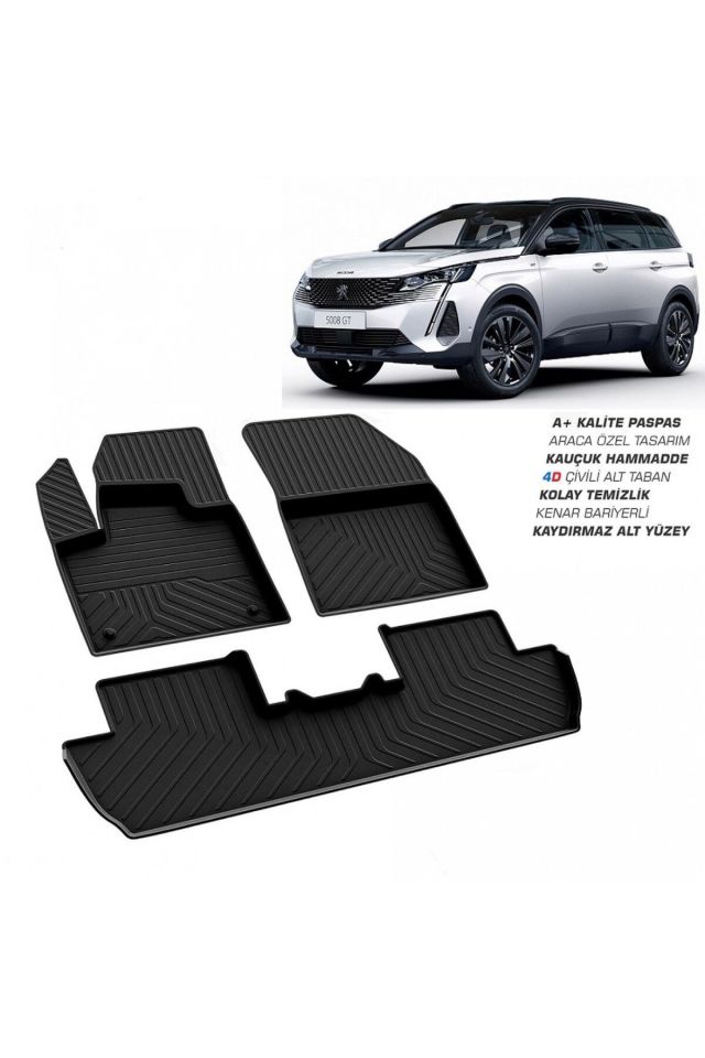 Peugeot 5008 4d Havuzlu Paspas 2016 - 2024 Arası