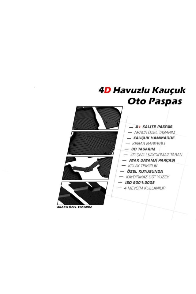 Peugeot 5008 4d Havuzlu Paspas 2016 - 2024 Arası